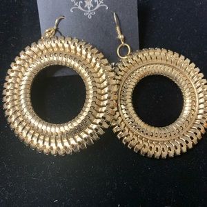 Gold Circle earrings
